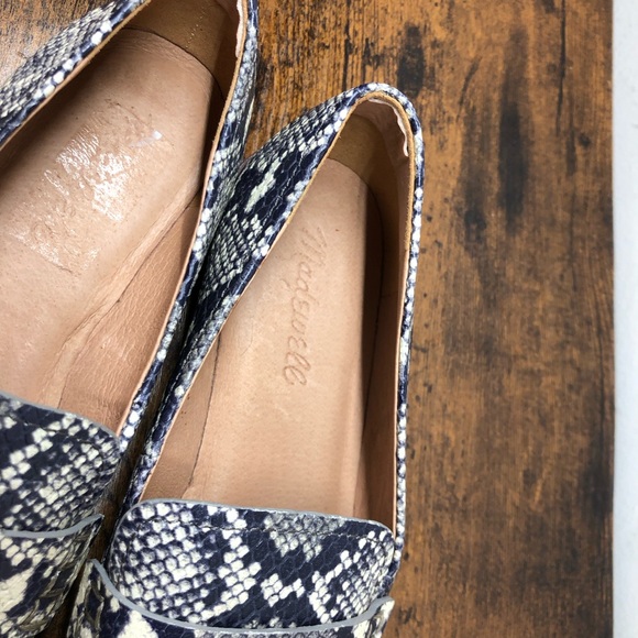 Madewell The Alex Loafer in Snake Embossed Leather 6.5 - Picture 4 of 6